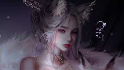 4K厚涂插画少女