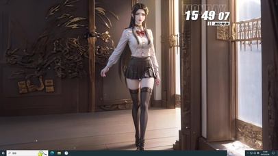 黑长直学院风御姐 