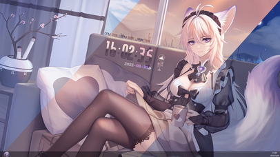 猫娘女仆（随真实时间变化）