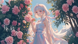 4K 灵动甜美女孩