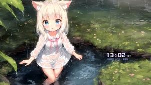 可爱春季少女