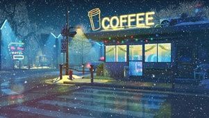 雪中咖啡馆
