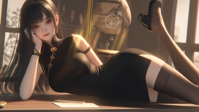 眉似翠羽，肌如白雪，腰如束素