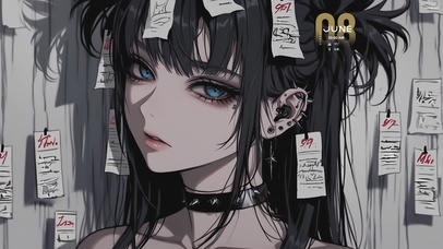 暗黑系动漫美女