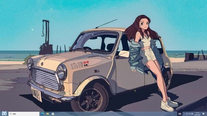 海边街拍主题壁纸