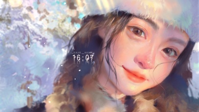 冬季阳光帽子女孩