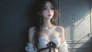 抹胸裙女孩