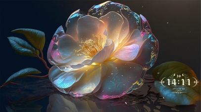 晶莹剔透白牡丹