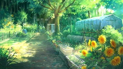 唯美治愈向日葵花棚