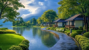 护眼湖畔公园房屋