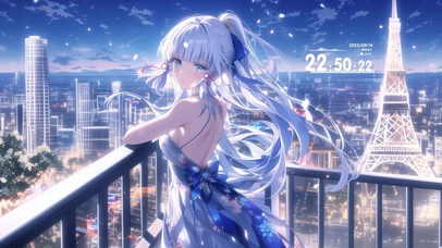 雪墨壁纸丨神里绫华丨遥望天际丨