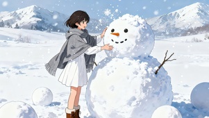 堆雪人的女孩