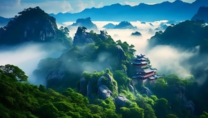唯美青山阁楼