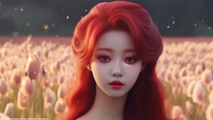 红发飞女