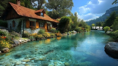 户外溪流房屋