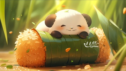 可爱粽子熊