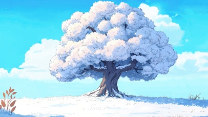 雪原大树2