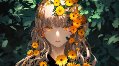 花丛少女