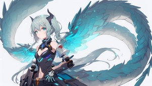 机械蓝龙女神