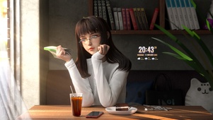 咖啡店女孩