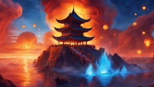 极炎赤焰与极寒冰焰的交织