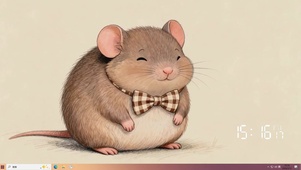 可爱小松鼠桌面主题