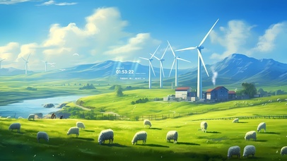  4K绿色解压风景壁纸