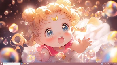 美少女吹泡泡2