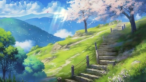 动漫护眼风景