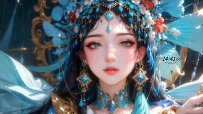 4k可爱国风女孩