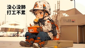 没心没肺 打工不累