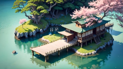 4K唯美治愈古风海岛木屋