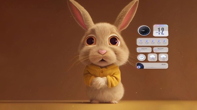 可爱呆萌兔宝宝