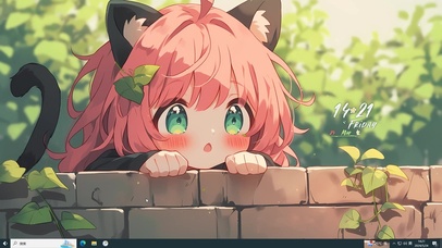 墙角探头可爱萝莉