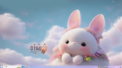 萌宠主题 云端小兔