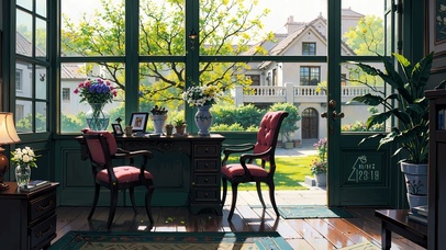 4K唯美治愈别墅小院