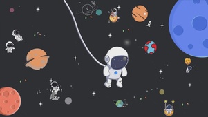 可爱的太空人