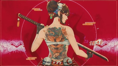 二次元女剑客4K壁纸