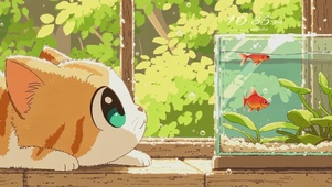 橘猫窗台小美好