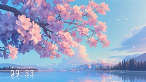 4K 樱花树下