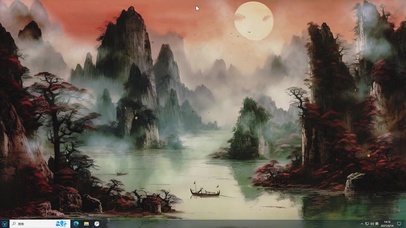 山水画AI水墨壁纸-桌面主题