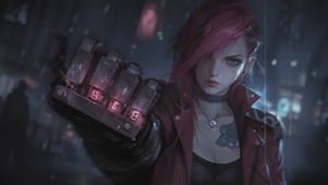 雨中蔚
