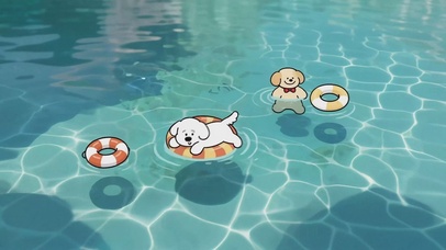 夏天连小狗都喜欢玩水你不去吗？