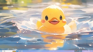清凉游泳鸭