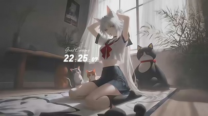 猫耳少女的慵懒午后