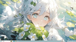 捧花少女
