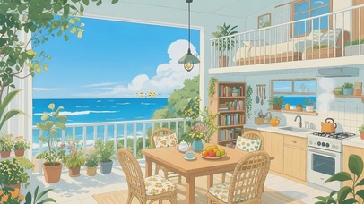 惬意温馨海景小屋