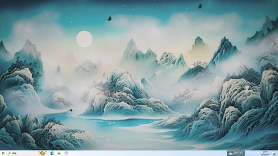 新中式插画-桌面主题