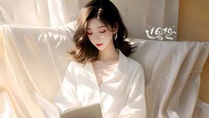 午后看书靓丽美女