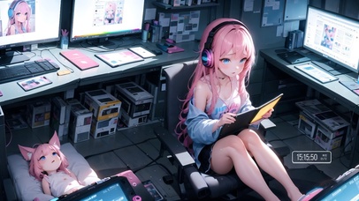 4k红发可爱女孩